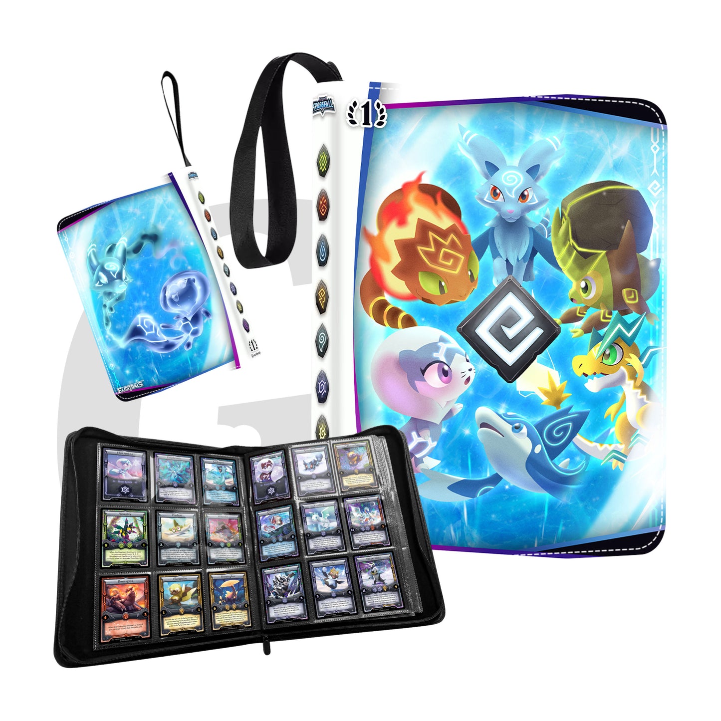 Elestrals Frostfall Binder Pocket Sammelordner UPC 850045412326