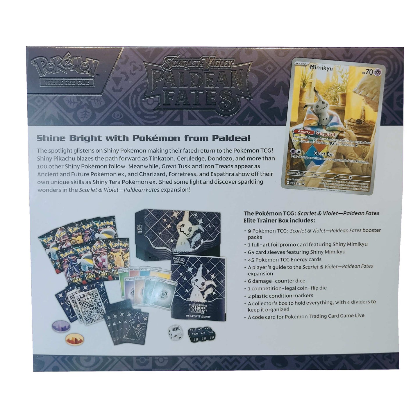 Pokemon Paldean Fates ETB EN englisch TTB Enigma Mimikyu lagernd