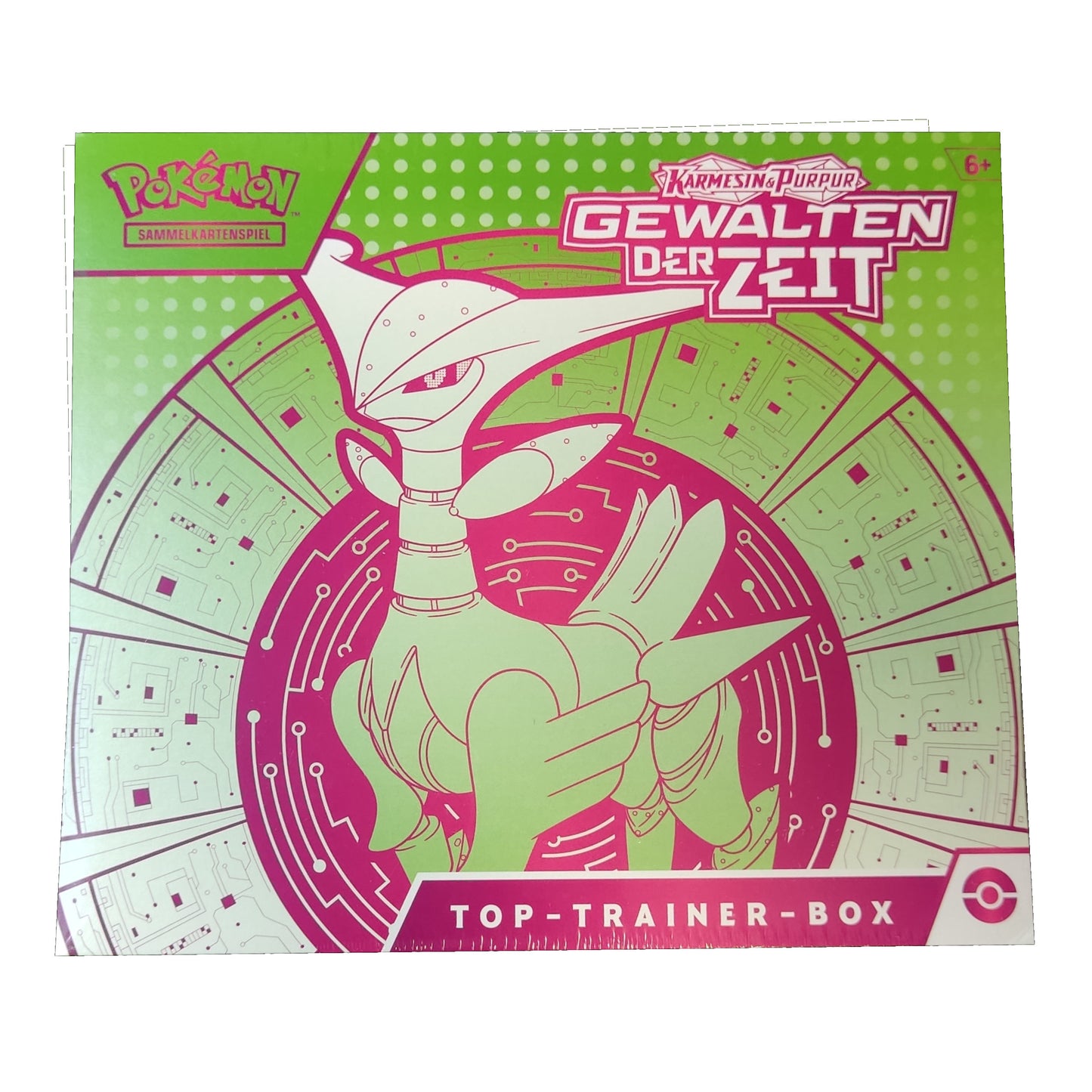 Pokemon Gewalten der Zeit Eisendorf Iron Leaves TTB Top Trainer Box EAN 820650458309