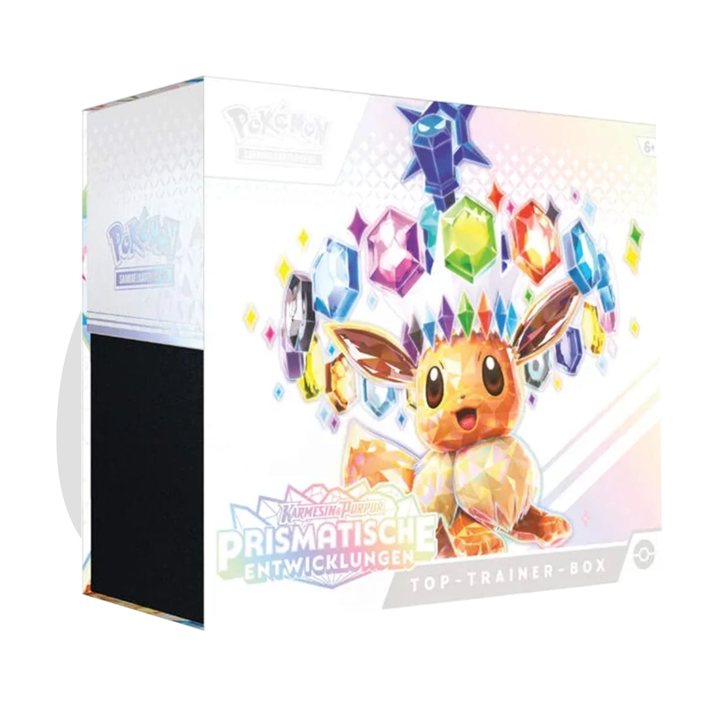 Pokemon Prismatische Entwicklungen Top Trainer Box TTB Deutsch Stock EAN 0196214105164