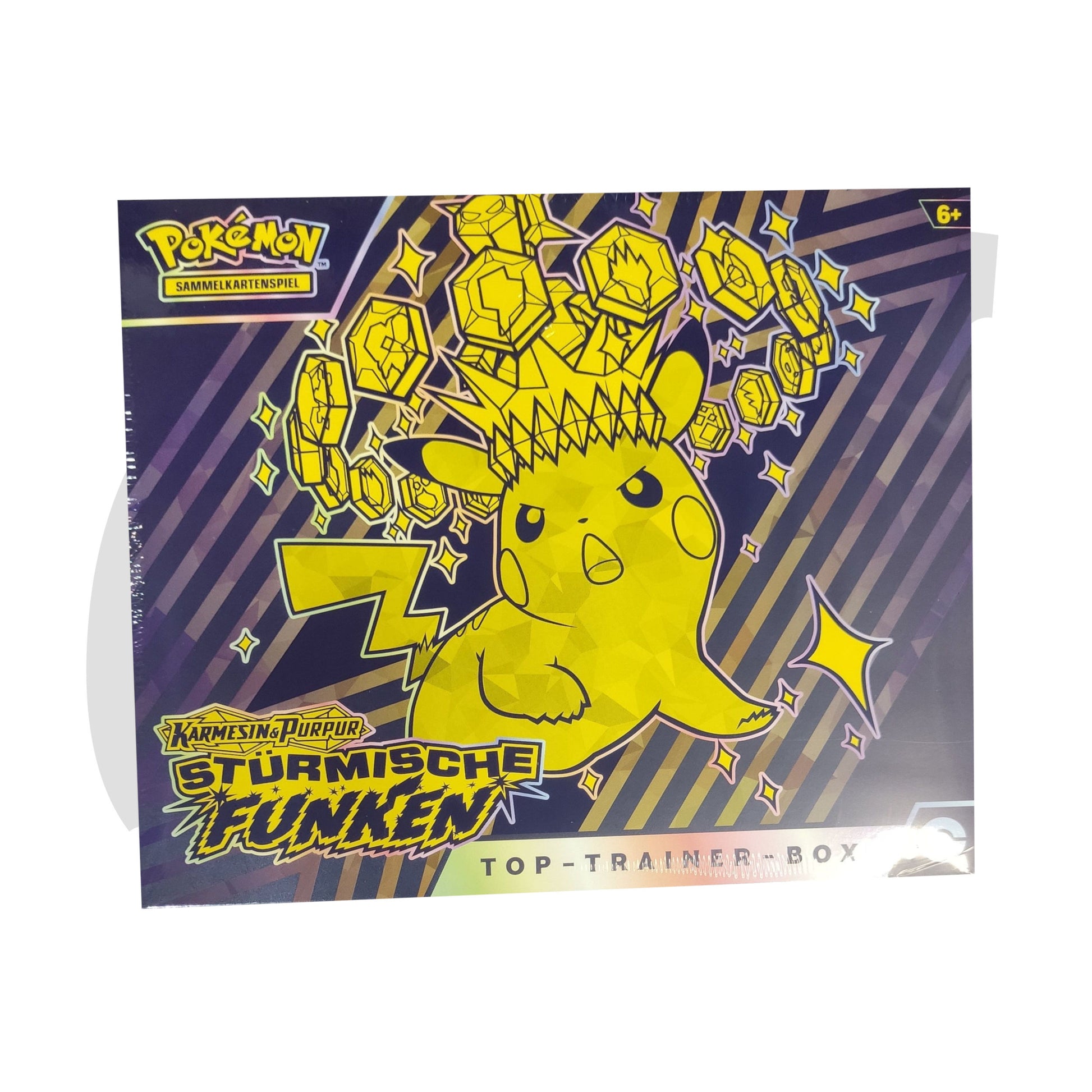 Pokemon Stürmische Funken Top Trainer Box TTB Deutsch Stock EAN 0820650459566