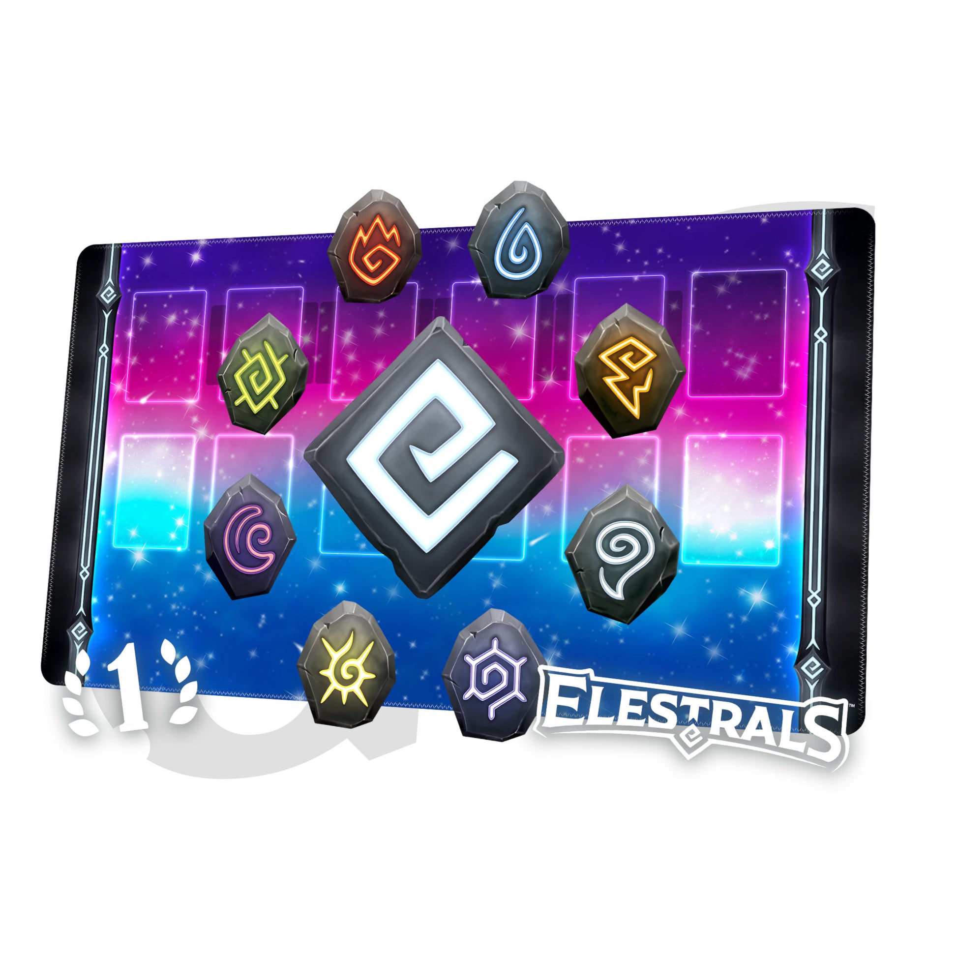Elestrals Base Set  Spielmatte Starry Sky 1st Edition UPC 850045412906