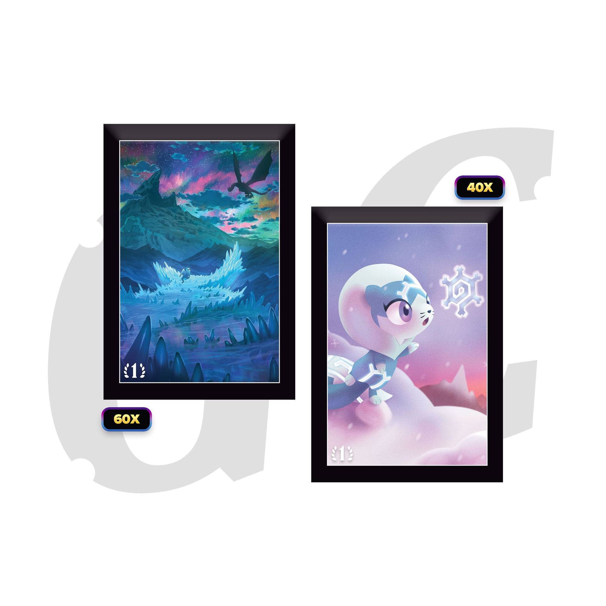 Elestrals Frostfall Mountain of Boreas Sleeves deutsch Base Set lagernd EAN 850045412975