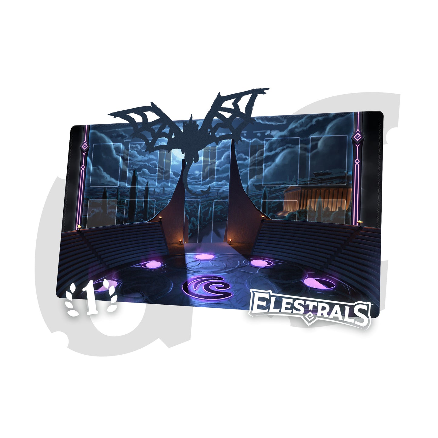Elestrals Moonrise Playmat Spielmatte Temple of the Moon Deutschland EAN 810148650889