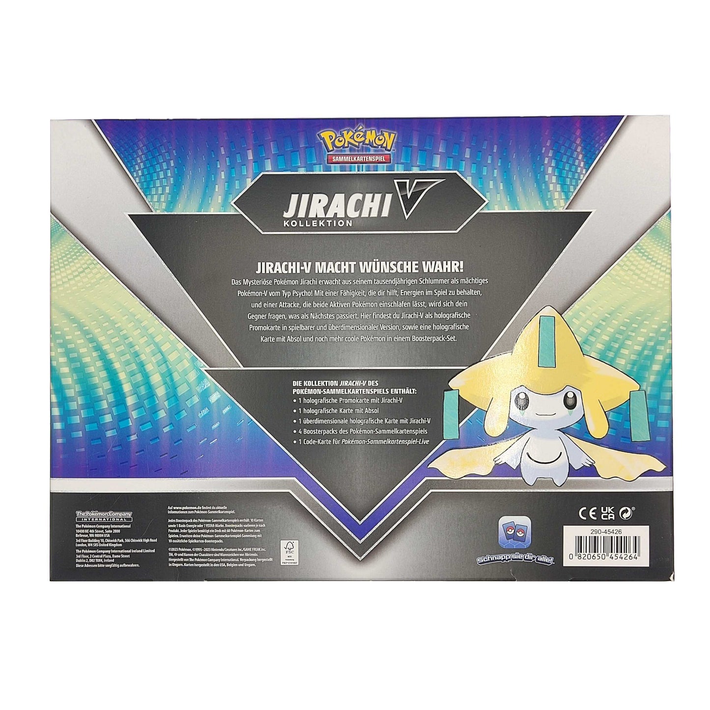 Jirachi V Collection Pokemon Karmesin Purpur DE deutsch