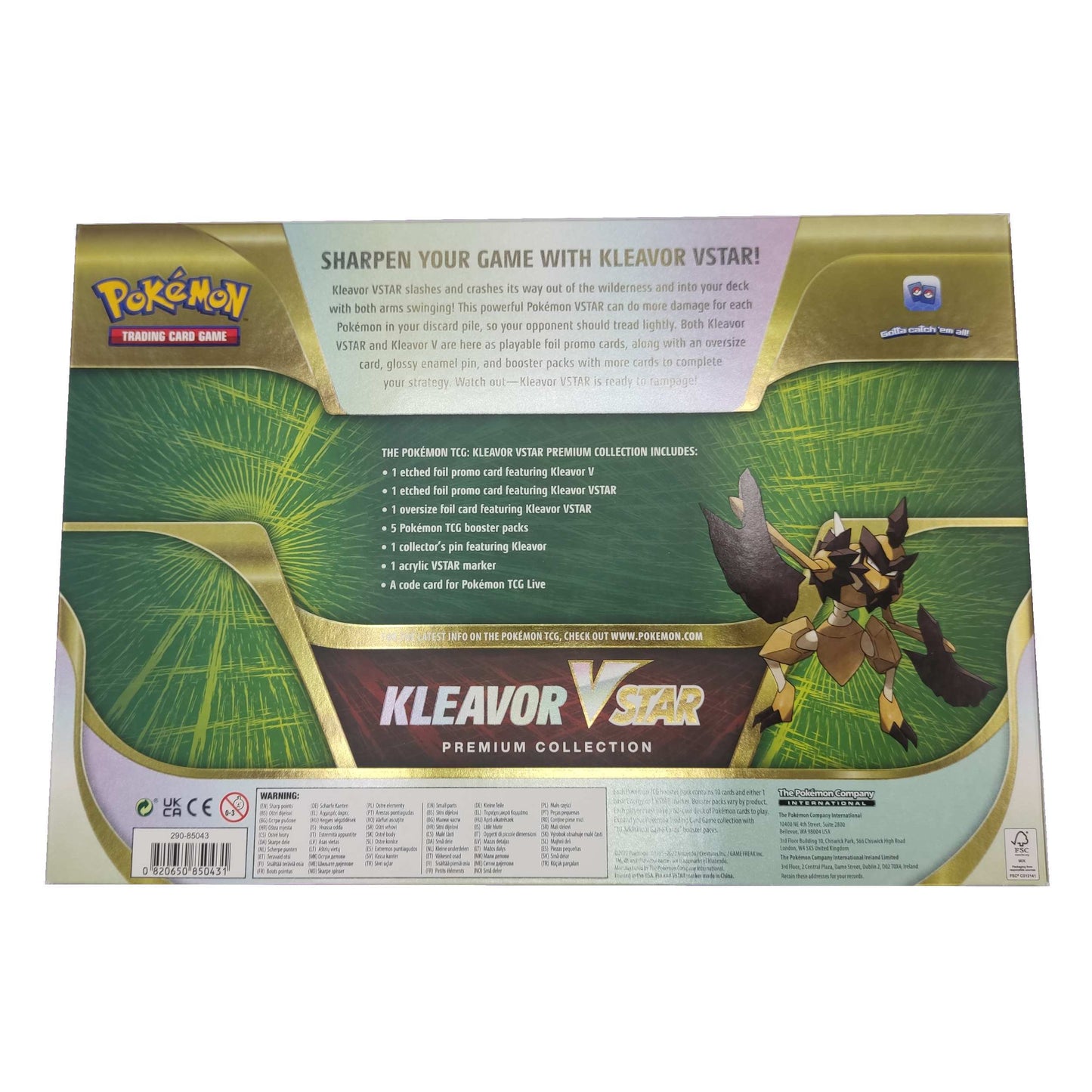 Kleavor VStar Pokemon Premium Collection EN Eng lagernd