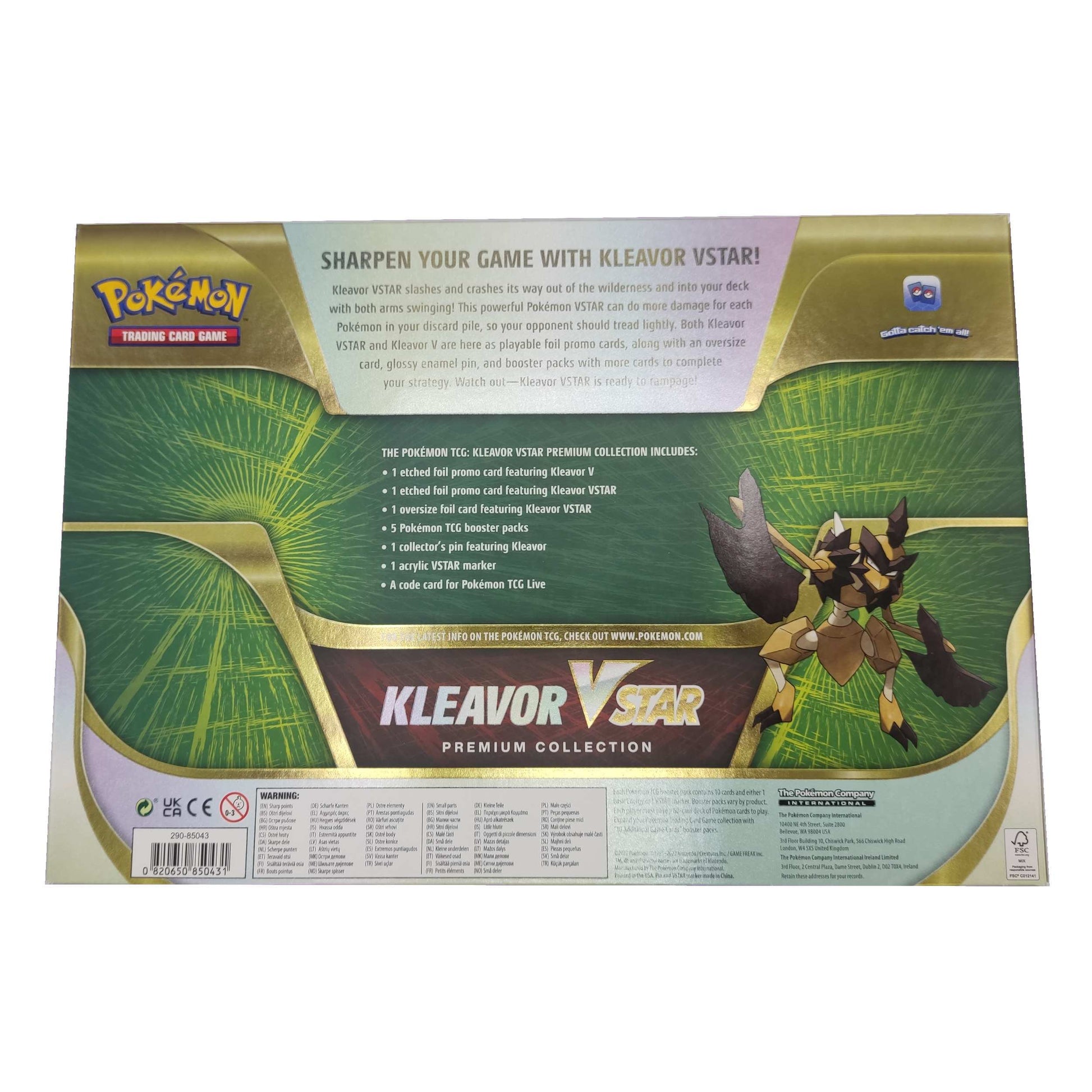 Kleavor VStar Pokemon Premium Collection EN Eng lagernd