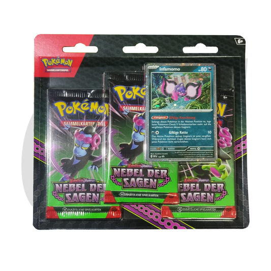 Pokemon Nebel der Sagen Blister Booster Infamomo Deutsch lagernd stock EAN 0820650459740