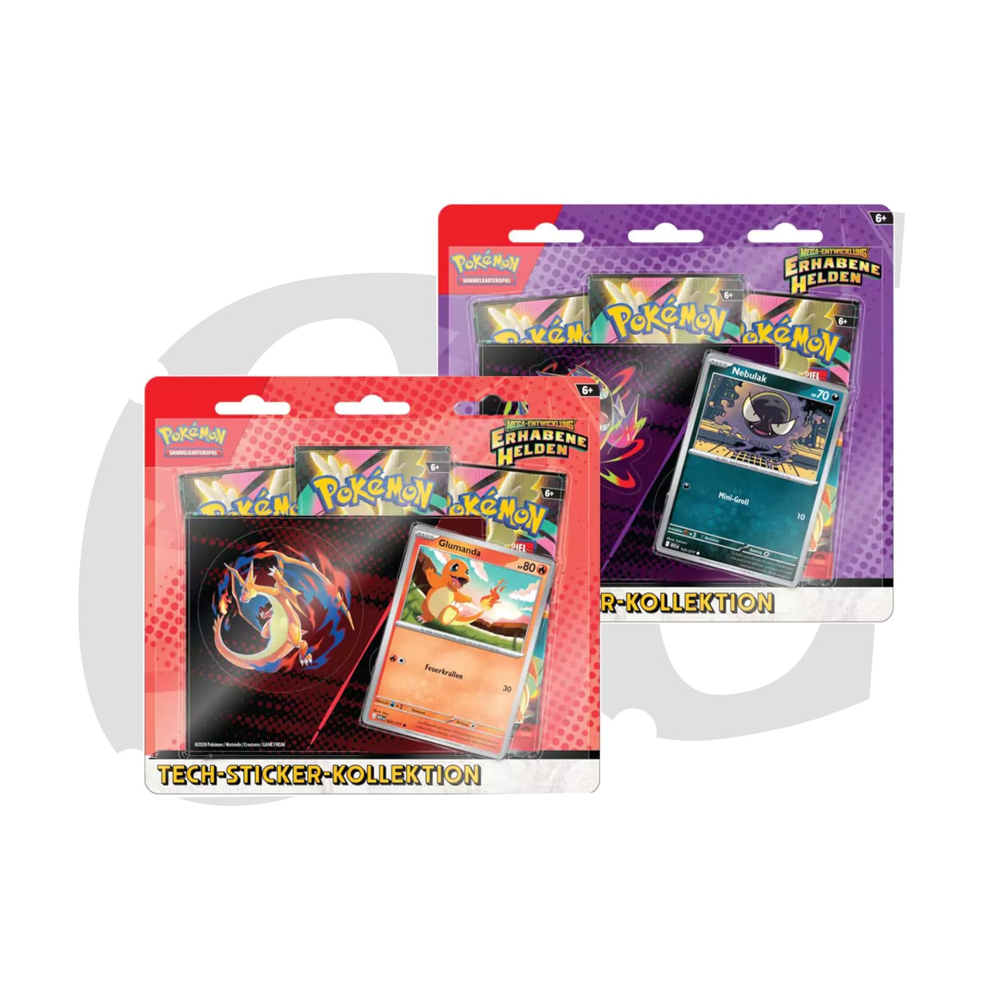 Pokemon Blister erhabene Helden deutsch lagernd Sticker Kollektion EAN 0196214132313
