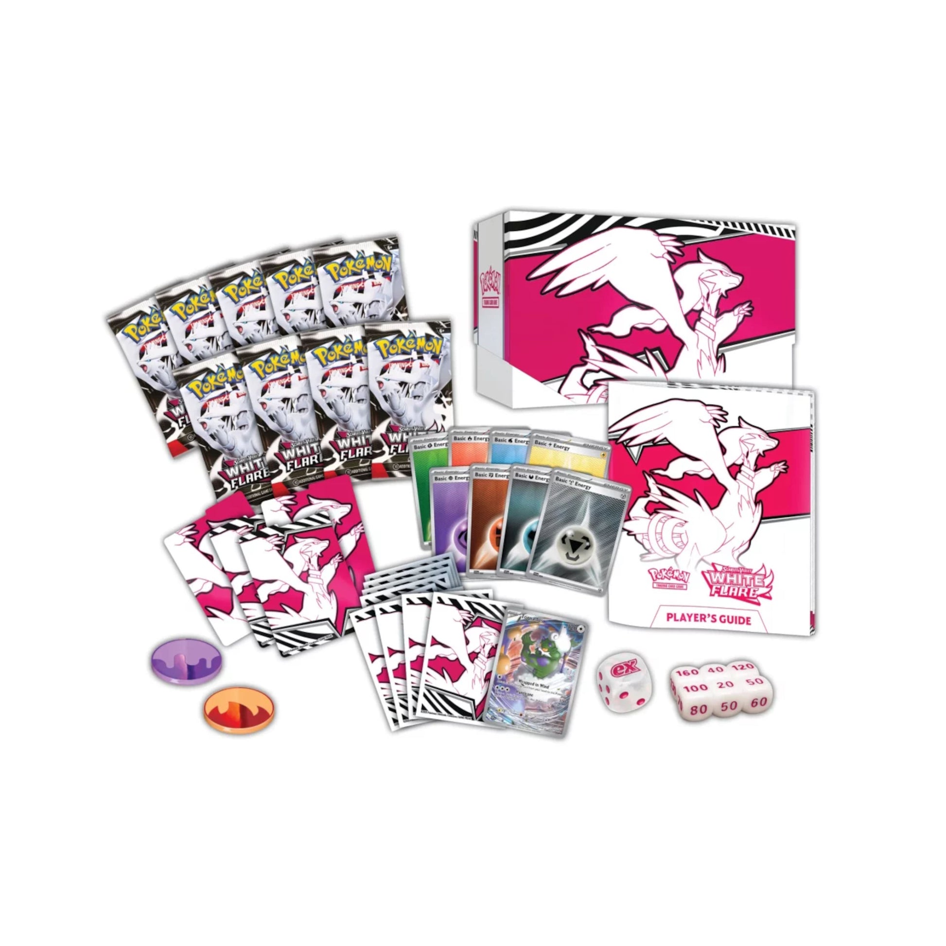  White Flare Weiße Flammen Pokemon ETB KP 10.5 Trainer Box lagernd englisch