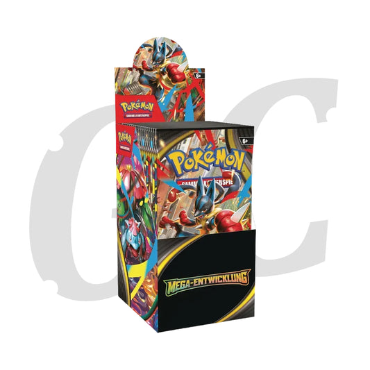 Mega Entwicklung deutsch 18er Display lagernd Mega Evolution Pokemon