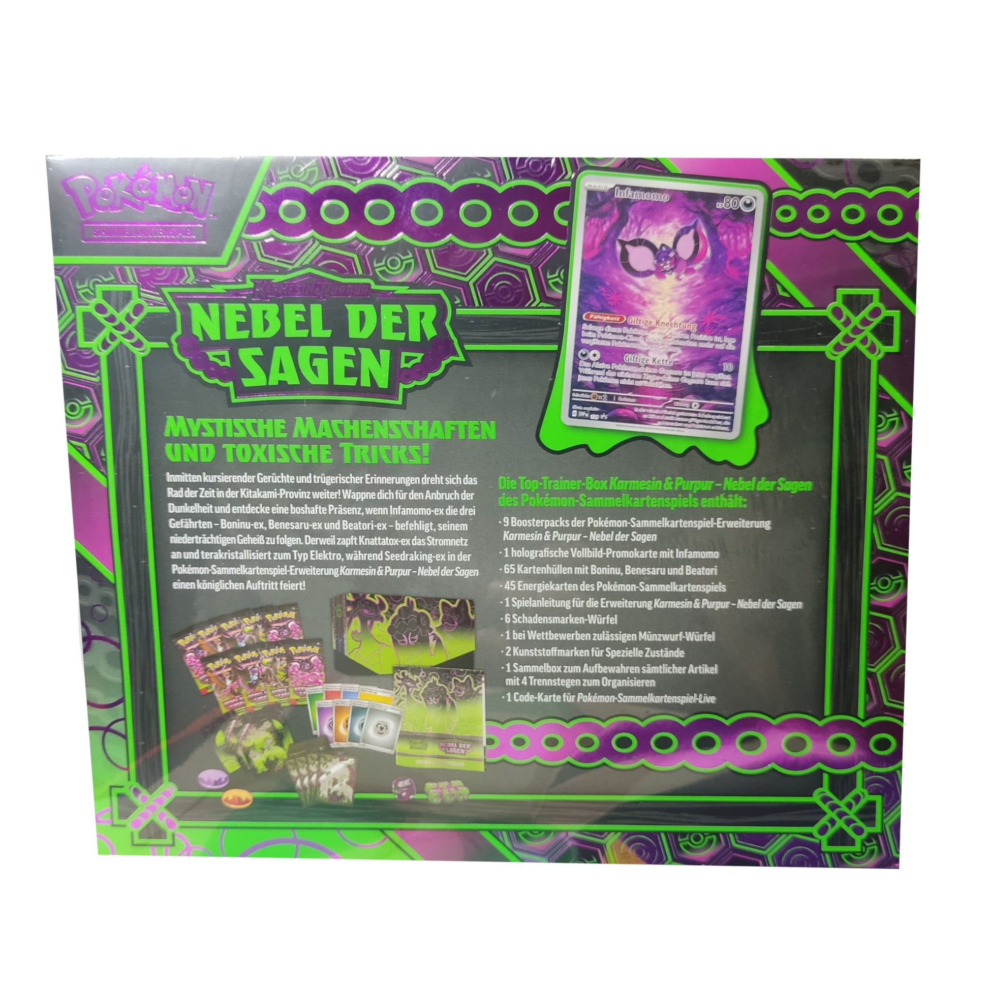 Pokemon Nebel der Sagen Top Trainer Box TTB Deutsch Stock