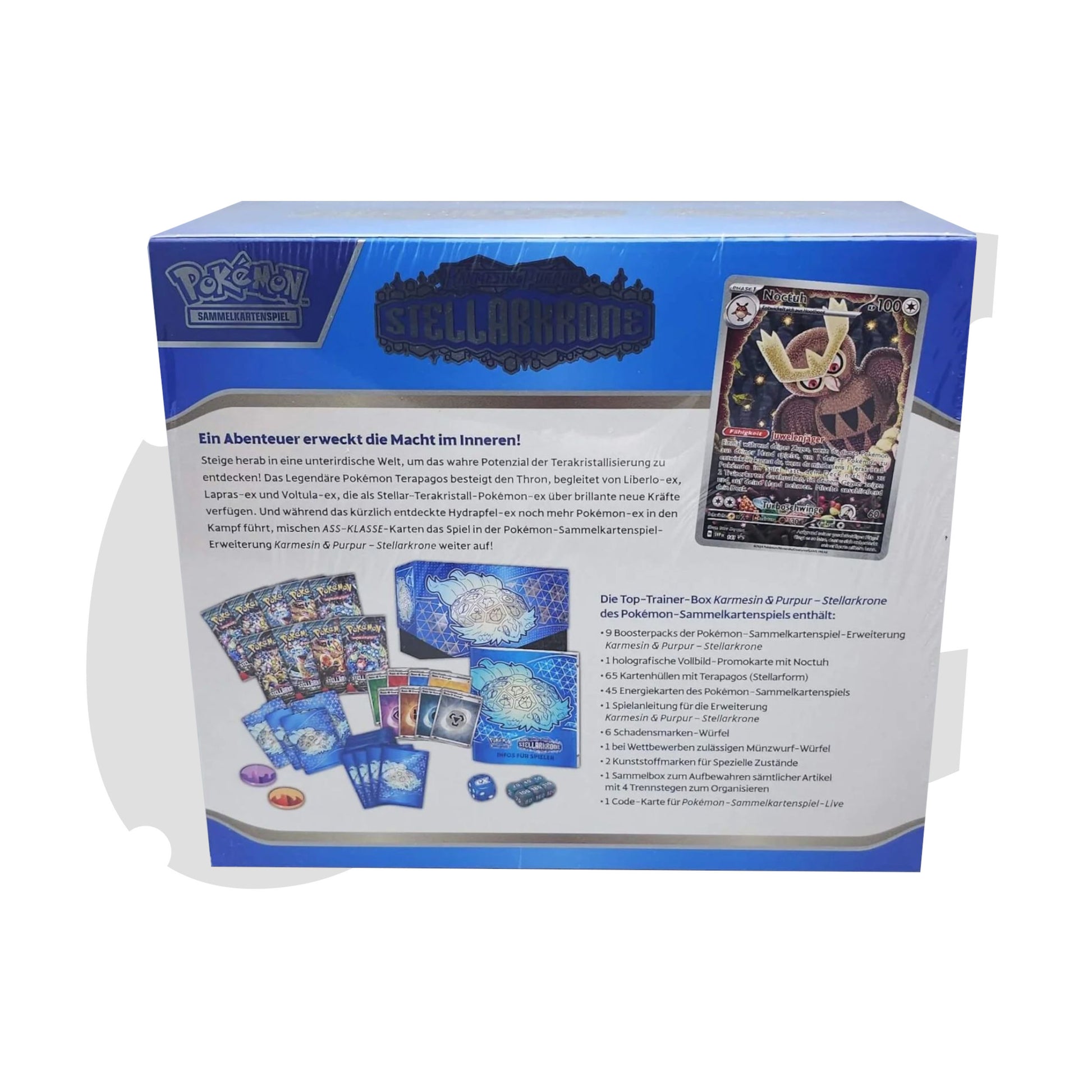 Pokemon Stellarkrone Rückseite Stellar Crown Top Trainer Box TTB DE KP07 lagernd