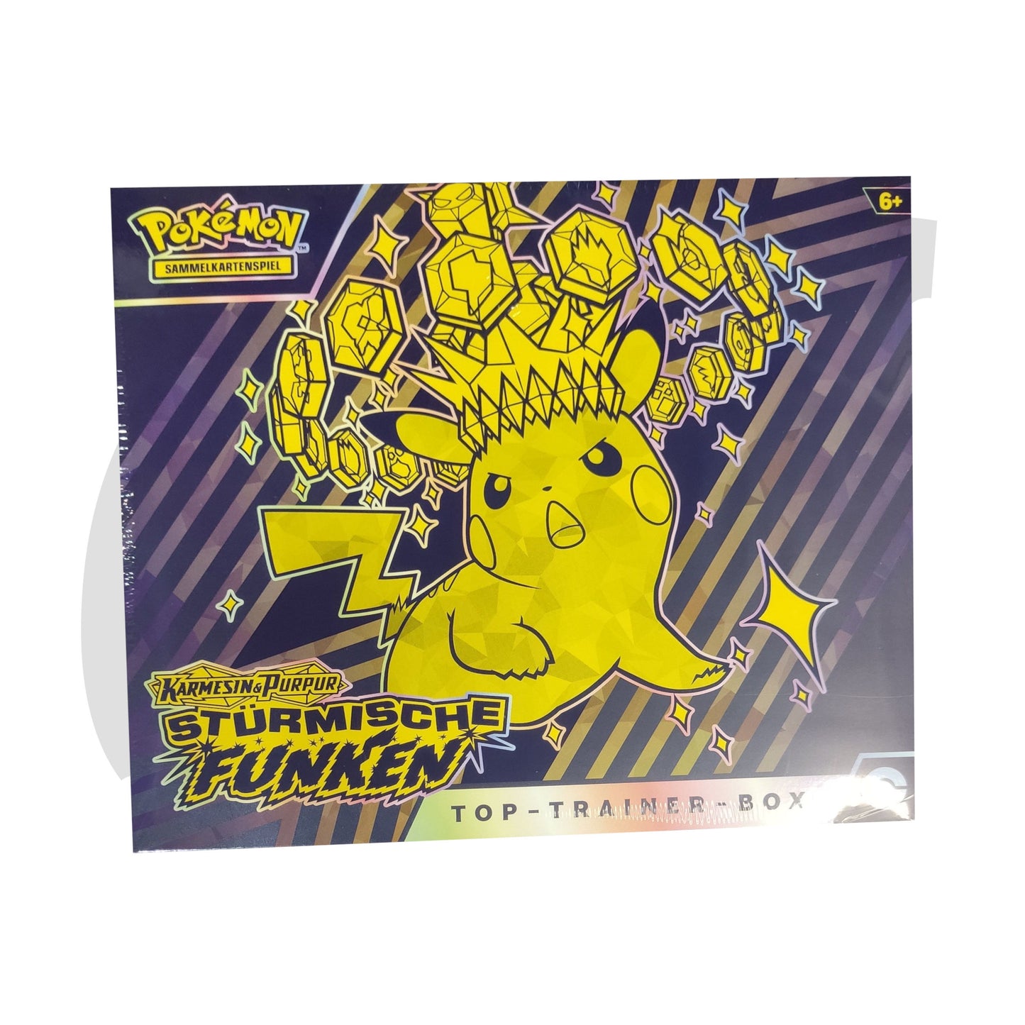 Pokemon Stürmische Funken Top Trainer Box TTB Deutsch Stock EAN 0820650459566