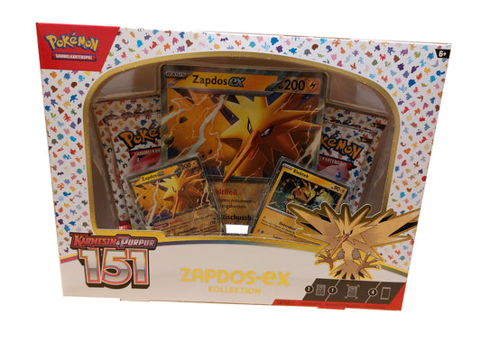 Pokemon 151 Zapdos EX Blister Kollektion EAN 820650455544